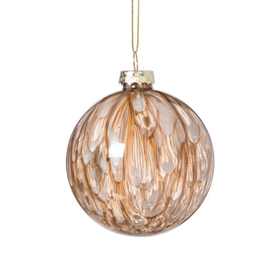 Kerstbal bleeding – beige